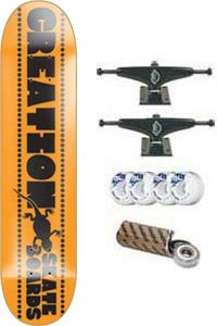 Creation Skateboard: Lizard Font - 7.5 w/Mini Logo Wheels and Bearings reviews