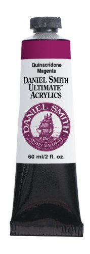 Daniel Smith 60ml Ultimate Acrylic Paint Tube, Quinacridone, Magenta