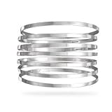 31Mr%2Bcu9uHL. SL160  18k Gold Plated Sterling Silver and Diamond Accent Bangle Bracelet