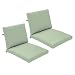 Strathwood Falkner Lounge Deep Seat Arm Chair Polyester Cushions, Set of 2, Solid Mist