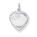 Sterling Silver Special Niece Heart Disc Charm with 20 inch Sterling Silver Chain