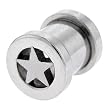 0 Gauge SCREW FIT Star Tunnel