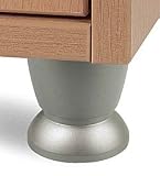 1-3/4 ABS Tapered Table Leg - Silver Aluminum