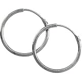 Platinum Hoop Earring