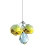Hanging Crystal Flying Angel Light Topaz Yellow by CXD