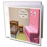 Londons Times Funny Society Cartoons - Bedtime Story As Told By - Greeting Cards-12 Greeting Cards with envelopes