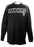 Oakland Raiders Close Look 2 Big and Tall Long Sleeve Jersey Crew