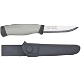Morakniv Craftline HighQ Robust Trade Knife with Carbon Steel Blade and Combi-Sheath, 4.1-Inch