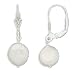 Coin Cultured Freshwater Pearl Earrings