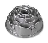 Nordic Ware Platinum Rose Cast Aluminum Bundt Pan