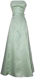 50's Strapless Satin Long Gown Bridesmaid Prom Dress Holiday Formal
- S