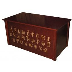 ABC Toy Box - Cherry (Cherry) (21H x 41W x 21D) by WOOD CREATIONS INC.