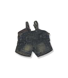 9036 Dungarees Denim Overalls Outfit fits 8"-10" Stuffed Animals like Webkinz, Shining Star and 8" - 10" Stuffed Animals
