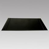 Dacasso Rustic Black Leather Side Rail Desk Pad - P1202