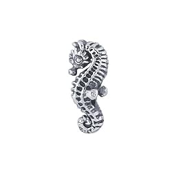 FROLIC Sterling Silver Seahorse Slider Charm