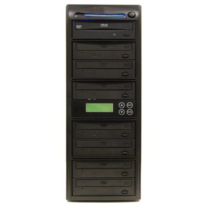 Produplicator 7 Burner 52X CD Duplicator Machine (Standalone Audio Video Copy Tower, Disc Duplication Device)