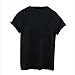 MuLuo Women's HATE YOU 2 Letter Printed Casual Black Short Sleeve T-Shirt