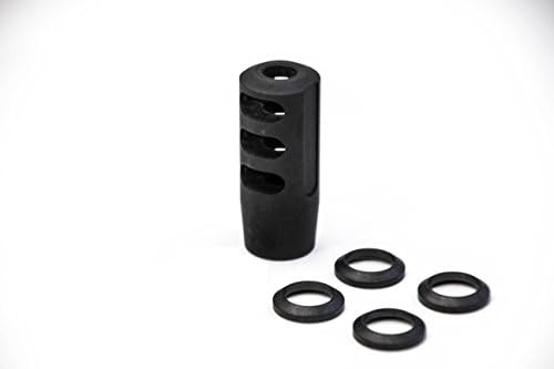 Breek® Steel AR .223 1/2x28 Competition Short Muzzle Break w/ Four FREE Crush Washer