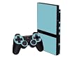PlayStation 2 Slim (PS2 Slim) Skin - NEW - ICE BLUE system skins faceplate decal mod