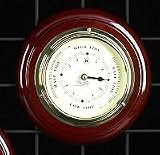 Nautical Boating French Precision Tide Clock On Walnut Wood-Weather Instrument