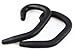 ITIS 2 Pair Universal Audio Removable Soft Silicone Sports Earhook Wire / Cable Hanger for Earphone headset (BLACK)