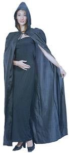 Childrens Toyshop  Toys : Ladies Value Hooded Cape Black
