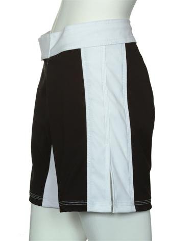 UN92 Women Stripe MMA Fight Shorts - Black/White