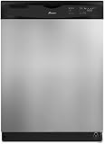 Amana ADB1400AWS Full Console Dishwasher with 3 Wash Cycles, Twice as Nice Silverware Baskets, 2 Cup Shelves, 4 Light Item Clips, CleanPlate Wash System and SofSound: Stainless Steel