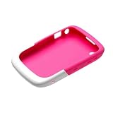 BlackBerry BB32920203 - Funda silicona para BlackBerry 8520, BlackBerry 9300, color rosa y blanco