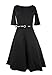 Modeway Women Half Sleeve Fit And Flare A Line Knee Length Skater Dress(No Belt)