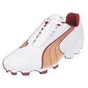 PUMA v4.08 I FG Women's Cleats (WHITE/PALE GOLD/RIO RED)