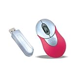 Cellink Opm-602 Wireless Optical Mini Mouse with Red and Blue Covers