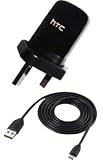Genuine HTC TC-B250 Uk Mains Charger for Desire, Legend, Wildfire, HD2, HD Mini, Aria