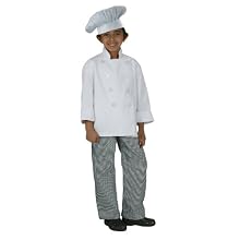 Chef Works CWBP-BWC Kid's Small Check Chef Pants, Black/White, X-Small