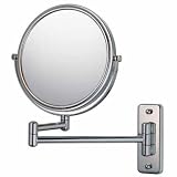 Kimball and Young 7X - 1X Brushed Nickel Double Arm Wall Mirror 21177
