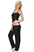 Apparel : Pajama Set Womens Cami Top Matching Pants Lace Trim 6 Colors