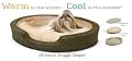 K&H All Season Oval Snuggly Sleeper, Large 31 By 24 Inches, Sage