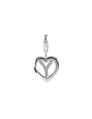 SilveRado (tm) VR044 Verado Sterling Silver Letter Y Pandora Compatible Bead / Charm with Lobster Clasp