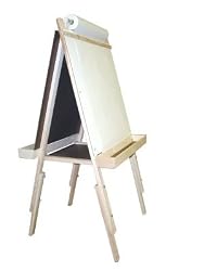 Beka Adjustable Double Sided Paper Holder Easel with Paper Cutter - Wood Trays