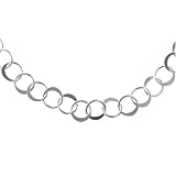 Sterling Silver Open Circle Link Necklace, 18