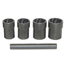 Lock Technology (LT 4240) 5 Piece 1/2 in. Drive Locking Lugnut Twist Socket Removal Kit