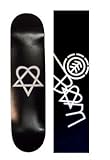 HEARTAGRAM Skateboard DECK Bam BLACK 7.5 ELEMENT GRIP T