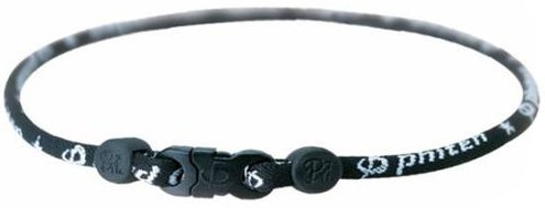 Phiten Star Necklace, Black, 22