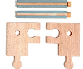 Childrens Toyshop  Toys : Edix - The Medieval Village, Pack 2 Angle Tracks/Posts