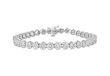 4.00ct tw Natural Diamond(G-H-SI) Bracelet in 14k white gold