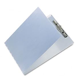 Aluminum Clipboard With Writing Plate And Hinged Cover For 8-1 2 X 12 Forms by Saunders