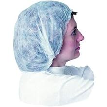 Impact 7387W24 Spunbonded Polypropylene Non-Woven Bouffant Cap, 24" Diameter, White (10 Bags of 100)