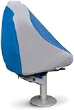 Classic Accessories Always Ready Boat Seat Cover (Blue White) by Classic Accessories
