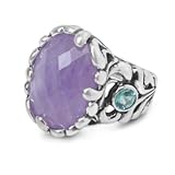 Carolyn Pollack Sterling Silver Amethyst Sincere Joy Ring