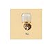 AquaBrass Faucets 102 Bathroom Accessories Crystal Toothbrush And Tumbler Holder